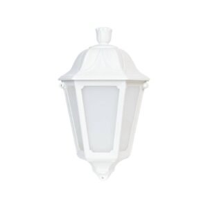 Fumagalli Outdoor Wall and Post Light, Black&White Classic Lantern Style, (3-WHITE)