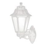 Fumagalli Outdoor Wall and Post Light, Black&White Classic Lantern Style, (1-WHITE)