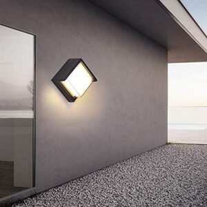 Outdoor Lamp Modern Wall Sconce Light Square 3000k Waterproof Wall Light (Warm White) - Image 5