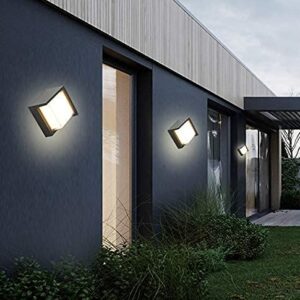 Outdoor Lamp Modern Wall Sconce Light Square 3000k Waterproof Wall Light (Warm White) - Image 3