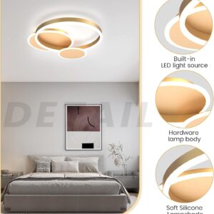 LED Modern Round Ring Ceiling Light, Flush Mount Decorative Bright Ceiling for Living Room and Bedroom, with Remote ControlDimmable and Adjustable 3-Color Temperature - Image 5