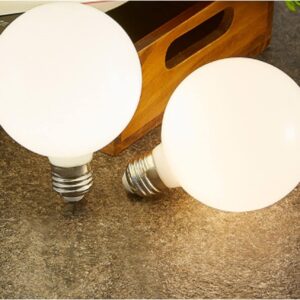 G95 Frosted E27 LED Edison Globe Light Bulbs 40W Equivalent,2700K Warm White,400Lm,Milky Glass Decorative Bulbs,4W LED Filament Bulbs,Non-Dimmable,Pack of 6 (Warm White) - Image 5
