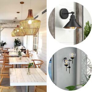 Vintage E27 Edison Bulbs LED Light Bulbs 40W Equivalent, 2700K Warm White, Antique Clear Glass Decorative Bulbs, A60 4W LED Filament Bulbs, Pack of 10(Yellow Light) - Image 6