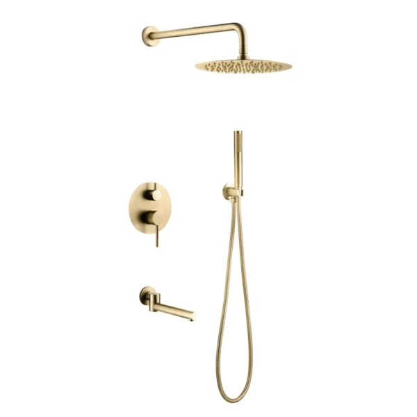 Luxury-Concealed-Brushed-Gold-Rainfall-Shower-Bath-System