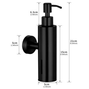 Modern Round Wall-Mount Liquid Soap Pump in 6 Luxury Colors - Image 3