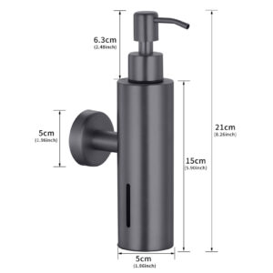 Modern Round Wall-Mount Liquid Soap Pump in 6 Luxury Colors - Image 5