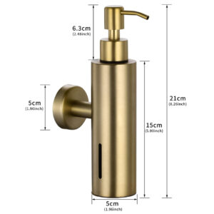 Modern Round Wall-Mount Liquid Soap Pump in 6 Luxury Colors - Image 6