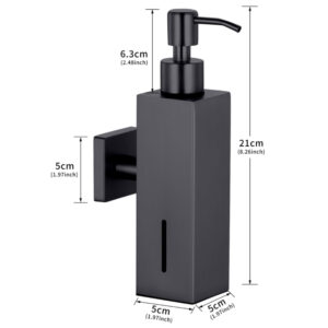Luxury Square Wall-Mounted Soap Dispenser – Stainless Steel Series - Image 5