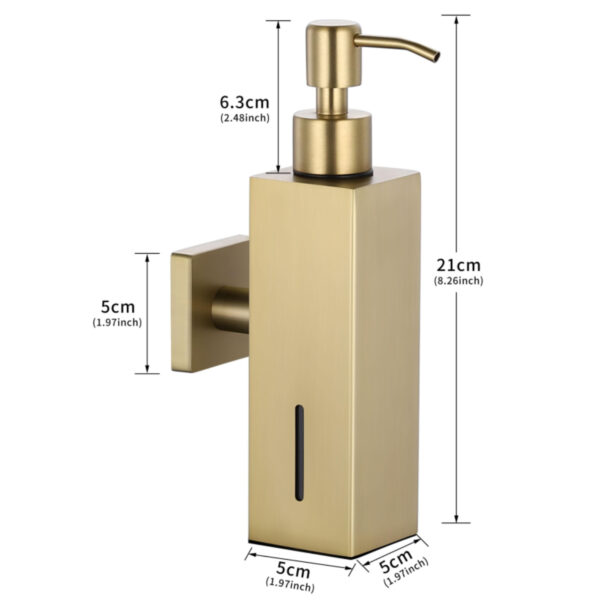 Wall-Mounted-Soap-Dispenser-matt-gold